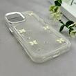 قاب گوشی iPhone 17 آیفون رزینی برجسته اکلیلی Luxury لنز کرومی فانتزی پروانه کد 157451