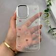 قاب گوشی iPhone 16 آیفون رزینی برجسته اکلیلی Luxury لنز کرومی فانتزی پاپیونی کد 157455