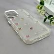 قاب گوشی iPhone 16 آیفون رزینی برجسته اکلیلی Luxury لنز کرومی فانتزی پاپیونی کد 157455