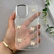 قاب گوشی iPhone 16 آیفون رزینی برجسته اکلیلی Luxury لنز کرومی فانتزی پروانه کد 157457