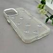 قاب گوشی iPhone 16 آیفون رزینی برجسته اکلیلی Luxury لنز کرومی فانتزی پروانه کد 157458