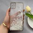 قاب گوشی Galaxy A05 سامسونگ اکلیلی شفاف لاکچری محافظ لنزدار طرح پروانه کد 160616