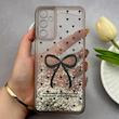 قاب گوشی Galaxy A05S سامسونگ اکلیلی شفاف لاکچری محافظ لنزدار طرح پاپیون کد 160631