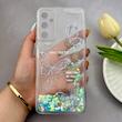 قاب گوشی Galaxy A05S سامسونگ اکلیلی شفاف لاکچری محافظ لنزدار طرح پروانه کد 160633
