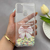 قاب گوشی Galaxy A21S سامسونگ اکلیلی شفاف لاکچری محافظ لنزدار طرح پاپیون کد 160647