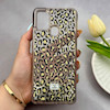 قاب گوشی Galaxy A21S سامسونگ اکلیلی شفاف لاکچری محافظ لنزدار طرح پلنگی کد 160649