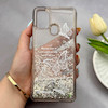 قاب گوشی Galaxy A21S سامسونگ اکلیلی شفاف لاکچری محافظ لنزدار طرح پروانه کد 160653