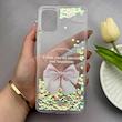 قاب گوشی Galaxy A06 سامسونگ اکلیلی شفاف لاکچری محافظ لنزدار طرح پاپیون کد 160661