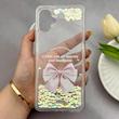 قاب گوشی Galaxy A07 سامسونگ اکلیلی شفاف لاکچری محافظ لنزدار طرح پاپیون کد 160665