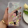قاب گوشی Galaxy A07 سامسونگ اکلیلی شفاف لاکچری محافظ لنزدار طرح دخترونه کد 160672