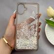 قاب گوشی Galaxy A07 سامسونگ اکلیلی شفاف لاکچری محافظ لنزدار طرح پروانه کد 160674