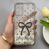 قاب گوشی Galaxy A15 سامسونگ اکلیلی شفاف لاکچری محافظ لنزدار طرح پاپیون کد 160685