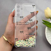 قاب گوشی Galaxy A15 سامسونگ اکلیلی شفاف لاکچری محافظ لنزدار طرح پاپیون کد 160687