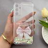 قاب گوشی Galaxy A15 سامسونگ اکلیلی شفاف لاکچری محافظ لنزدار طرح پاپیون کد 160688