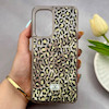 قاب گوشی Galaxy A17 سامسونگ اکلیلی شفاف لاکچری محافظ لنزدار طرح پلنگی کد 160698