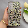 قاب گوشی Galaxy A24 سامسونگ اکلیلی شفاف لاکچری محافظ لنزدار طرح پلنگی کد 160712