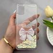 قاب گوشی Galaxy A31 سامسونگ اکلیلی شفاف لاکچری محافظ لنزدار طرح پاپیون کد 160725