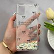 قاب گوشی Galaxy A31 سامسونگ اکلیلی شفاف لاکچری محافظ لنزدار طرح پاپیون کد 160726