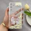قاب گوشی Galaxy A35 سامسونگ اکلیلی شفاف لاکچری محافظ لنزدار طرح پاپیون کد 160746