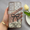 قاب گوشی Galaxy A35 سامسونگ اکلیلی شفاف لاکچری محافظ لنزدار طرح پاپیون کد 160747
