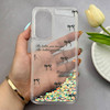 قاب گوشی Galaxy A36 سامسونگ اکلیلی شفاف لاکچری محافظ لنزدار طرح پاپیون کد 160761