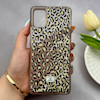 قاب گوشی Galaxy A51 سامسونگ اکلیلی شفاف لاکچری محافظ لنزدار طرح پلنگی کد 160772