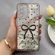 قاب گوشی Galaxy A53 سامسونگ اکلیلی شفاف لاکچری محافظ لنزدار طرح پاپیون کد 160781