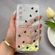 قاب گوشی Galaxy A54 سامسونگ اکلیلی شفاف لاکچری محافظ لنزدار طرح قلب کد 160791