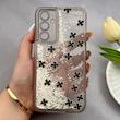 قاب گوشی Galaxy A54 سامسونگ اکلیلی شفاف لاکچری محافظ لنزدار طرح گل کد 160792