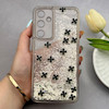 قاب گوشی Galaxy A55 سامسونگ اکلیلی شفاف لاکچری محافظ لنزدار طرح گل کد 160797