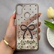 قاب گوشی Galaxy A11 - M11 سامسونگ اکلیلی شفاف لاکچری محافظ لنزدار طرح پاپیون کد 160824