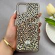 قاب گوشی Galaxy A12 - M12 سامسونگ اکلیلی شفاف لاکچری محافظ لنزدار طرح پلنگی کد 160829