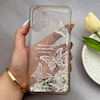 قاب گوشی Galaxy A13 4G سامسونگ اکلیلی شفاف لاکچری محافظ لنزدار طرح پروانه کد 160835