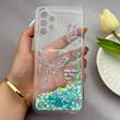 قاب گوشی Galaxy A13 4G سامسونگ اکلیلی شفاف لاکچری محافظ لنزدار طرح پروانه کد 160836