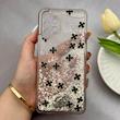 قاب گوشی Galaxy A13 4G سامسونگ اکلیلی شفاف لاکچری محافظ لنزدار طرح گل کد 160838