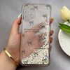 قاب گوشی Galaxy A13 4G سامسونگ اکلیلی شفاف لاکچری محافظ لنزدار طرح پاپیون کد 160841