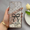 قاب گوشی Galaxy A13 4G سامسونگ اکلیلی شفاف لاکچری محافظ لنزدار طرح پاپیون کد 160842