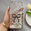 قاب گوشی Galaxy A13 4G سامسونگ اکلیلی شفاف لاکچری محافظ لنزدار طرح پاپیون کد 160842
