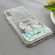 قاب گوشی Galaxy A30S - A50S - A50 سامسونگ اکلیلی شفاف لاکچری محافظ لنزدار طرح پاپیون کد 160859
