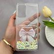 قاب گوشی Galaxy A52 4G - Galaxy A52 5G - Galaxy A52S سامسونگ اکلیلی شفاف لاکچری محافظ لنزدار طرح پاپیون کد 160860