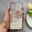 قاب گوشی Galaxy S20 FE سامسونگ اکلیلی شفاف لاکچری محافظ لنزدار طرح پروانه کد 160870