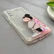قاب گوشی Galaxy S20 FE سامسونگ اکلیلی شفاف لاکچری محافظ لنزدار طرح دخترونه کد 160873