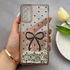قاب گوشی Galaxy S20 FE سامسونگ اکلیلی شفاف لاکچری محافظ لنزدار طرح پاپیون کد 160876