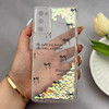 قاب گوشی Galaxy S20 FE سامسونگ اکلیلی شفاف لاکچری محافظ لنزدار طرح پاپیون کد 160877