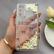 قاب گوشی Galaxy S20 FE سامسونگ اکلیلی شفاف لاکچری محافظ لنزدار طرح پاپیون کد 160877