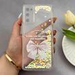 قاب گوشی Galaxy S20 FE سامسونگ اکلیلی شفاف لاکچری محافظ لنزدار طرح پاپیون کد 160878