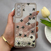 قاب گوشی Galaxy S21 FE سامسونگ اکلیلی شفاف لاکچری محافظ لنزدار طرح گل کد 160884