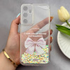 قاب گوشی Galaxy S23 FE سامسونگ اکلیلی شفاف لاکچری محافظ لنزدار طرح پاپیون کد 160896