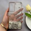 قاب گوشی Galaxy S24 FE سامسونگ اکلیلی شفاف لاکچری محافظ لنزدار طرح پاپیون کد 160901