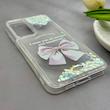 قاب گوشی Galaxy S24 FE سامسونگ اکلیلی شفاف لاکچری محافظ لنزدار طرح پاپیون کد 160902